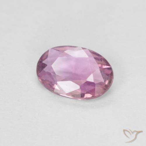 0.41 ct Purple Sapphire Stone, Natural Sapphire in Oval Facet Shape for Sale