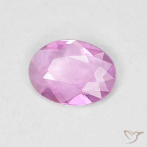 0.46 ct Purple Sapphire Stone, Natural Sapphire in Oval Facet Shape for Sale