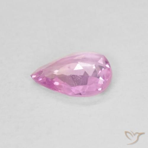Sapphire Gemstone in 5.6 x 4.7 mm Size for Sale, Sapphire Stone in Very Light Pink Color