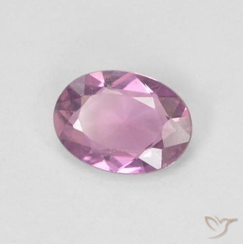 0.75 ct Pink Sapphire Stone, Natural Sapphire in Oval Facet Shape for Sale