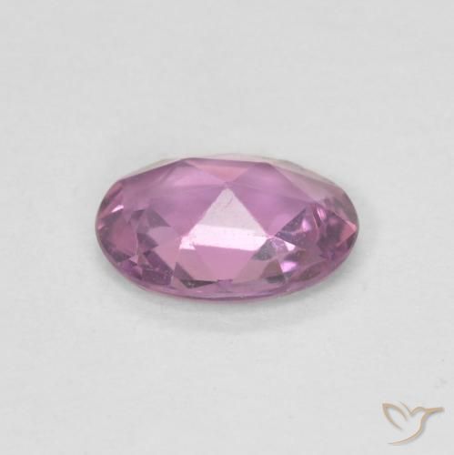 Sapphire Gemstone in 7 x 5 mm (calibrated) Size for Sale, Sapphire Stone in Purple Pink Color