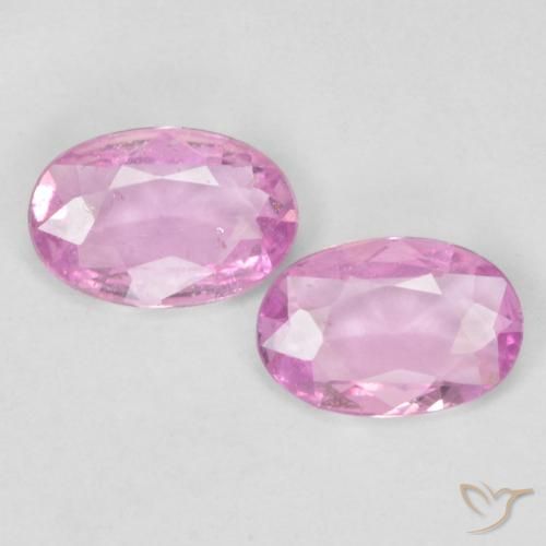 0.64 ct Loose Pink Sapphire, 5.8 x 3.9 mm Oval Cut From Tanzania, Photo A
