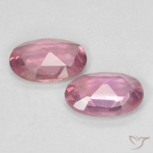 Sapphire Gemstones in 6.1 x 4.2 mm Size for Sale, Sapphire Stones in Light Pink Color