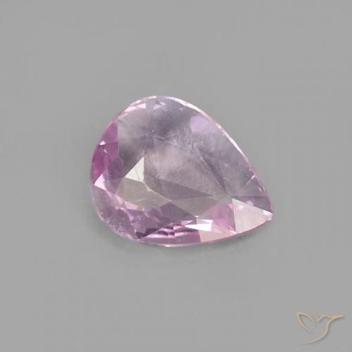 0.40 ct Pink Sapphire Stone, Natural Sapphire in Pear Facet Shape for Sale