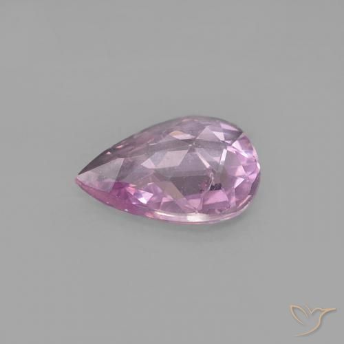 Sapphire Gemstone in 5.9 x 4.8 mm Size for Sale, Sapphire Stone in Cherry Pink Color