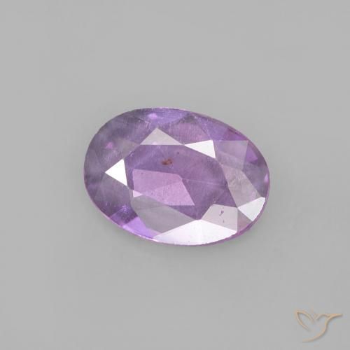 0.47 ct Violet Sapphire Stone, Natural Sapphire in Oval Facet Shape for Sale