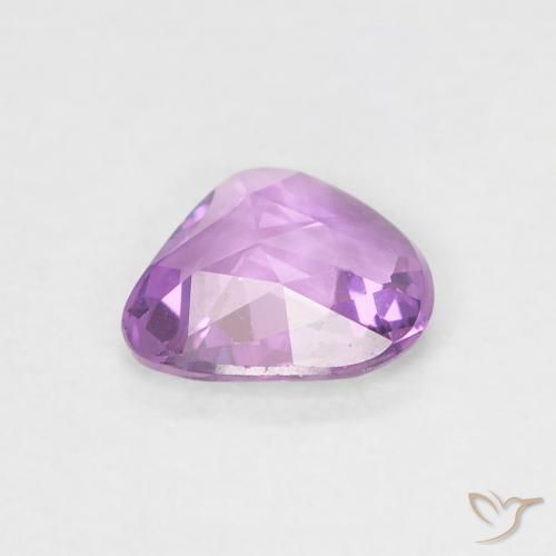 Sapphire Gemstone in 5.8 x 5.7 mm Size for Sale, Sapphire Stone in Medium Pinkish Purple Color