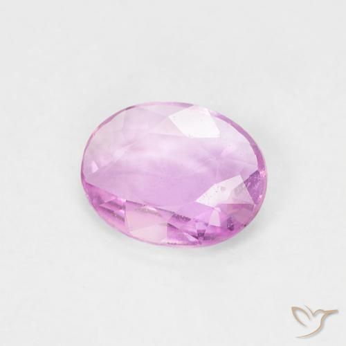 0.43 ct Purple Sapphire Stone, Natural Sapphire in Oval Facet Shape for Sale