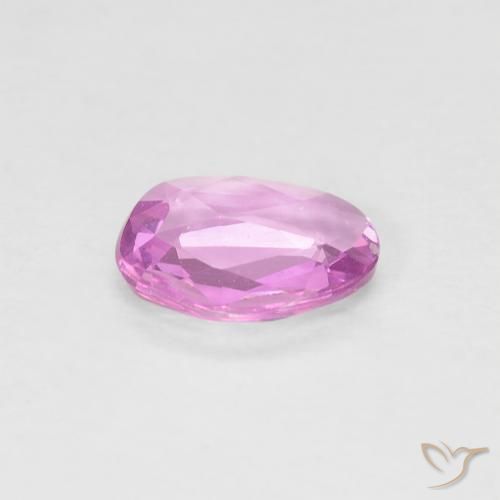 Sapphire Gemstone in 6.3 x 5.2 mm Size for Sale, Sapphire Stone in Medium Pink Color
