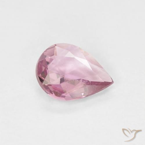 0.45 ct Pink Sapphire Stone, Natural Sapphire in Pear Facet Shape for Sale