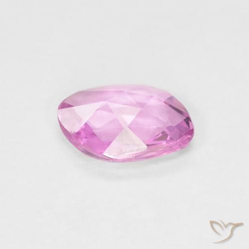 Sapphire Gemstone in 7 x 5 mm (calibrated) Size for Sale, Sapphire Stone in Intense Pink Color