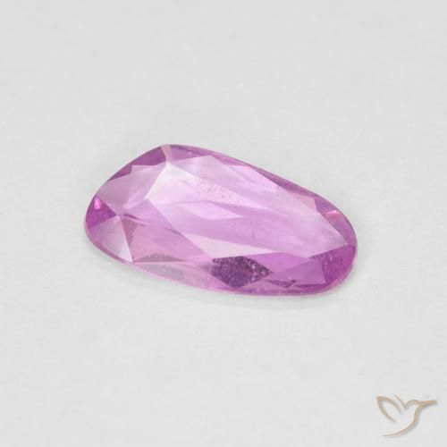 0.65 ct Purple Sapphire Stone, Natural Sapphire in Fancy Cut Shape for Sale