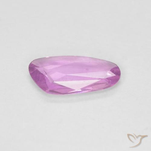 Sapphire Gemstone in 8.8 x 4.9 mm Size for Sale, Sapphire Stone in Bright Pinkish Purple Color