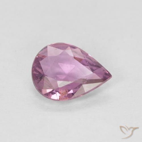 0.48ct Natural Pinkish Purple Sapphire, Pear Shape, VS