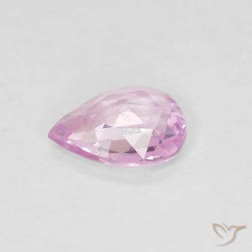 Sapphire Gemstone in 6 x 4.7 mm Size for Sale, Sapphire Stone in Light Royal Purple Pink Color