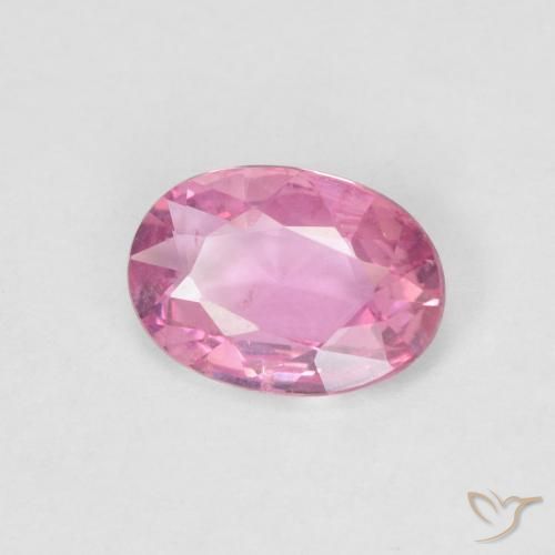 0.60 ct Pink Sapphire Stone, Natural Sapphire in Oval Facet Shape for Sale