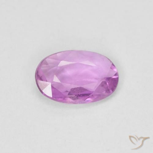 0.43ct Natural Medium Light-Purple Sapphire, Oval, VS