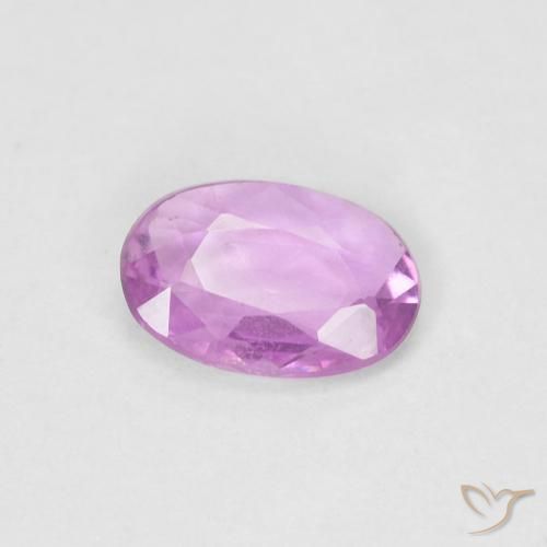 0.43 ct Purple Sapphire Stone, Natural Sapphire in Oval Facet Shape for Sale