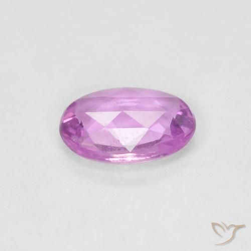 Sapphire Gemstone in 6 x 4 mm (calibrated) Size for Sale, Sapphire Stone in Medium Light-Purple Color