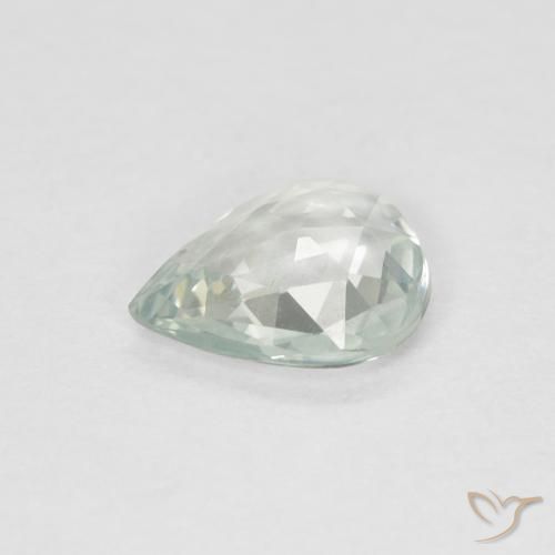 Sapphire Gemstone in 6 x 4.9 mm Size for Sale, Sapphire Stone in Light Green Color