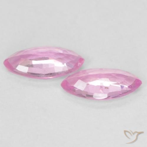 Sapphire Gemstones in 5.3 x 2.8 mm Size for Sale, Sapphire Stones in Pink Color