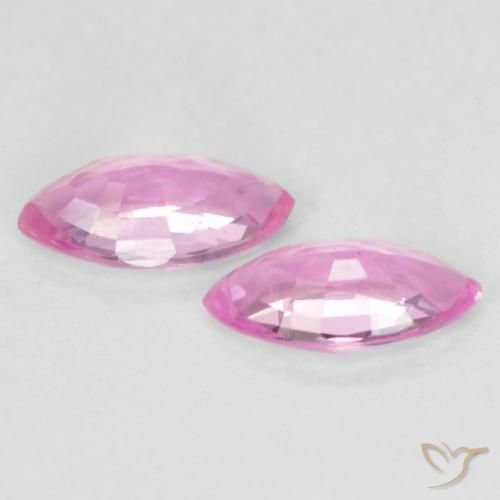 Sapphire Gemstones in 5.4 x 2.9 mm Size for Sale, Sapphire Stones in Pink Color