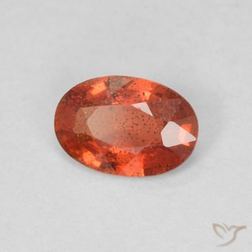 0.46 ct Red Sapphire Stone, Natural Sapphire in Oval Facet Shape for Sale