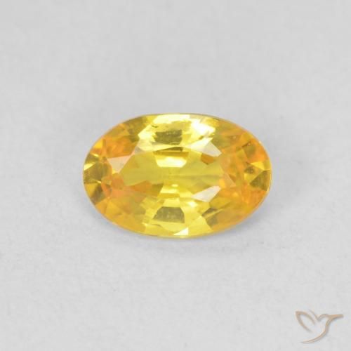 0.47ct Natural Golden-Orange Sapphire, Oval, VVS-VS