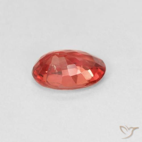 Sapphire Gemstone in 6 x 4 mm (calibrated) Size for Sale, Sapphire Stone in Medium Red Color