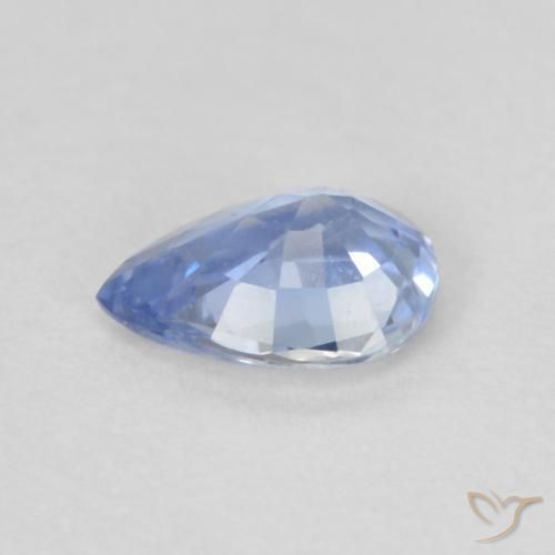 Sapphire Gemstone in 5 x 3.8 mm Size for Sale, Sapphire Stone in Pastel Blue Color