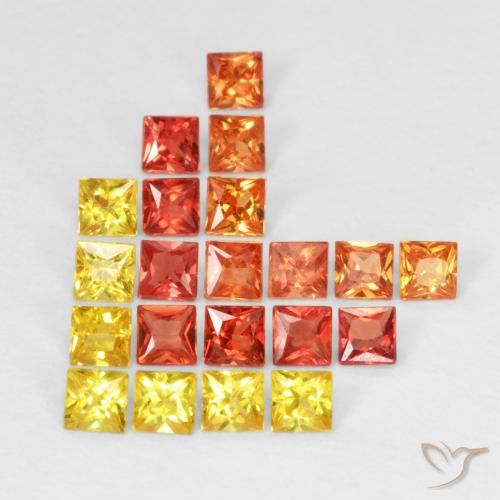 1.36 ct Princess Cut Sapphire, 2.1 x 2.1 mm From Tanzania, Photo A