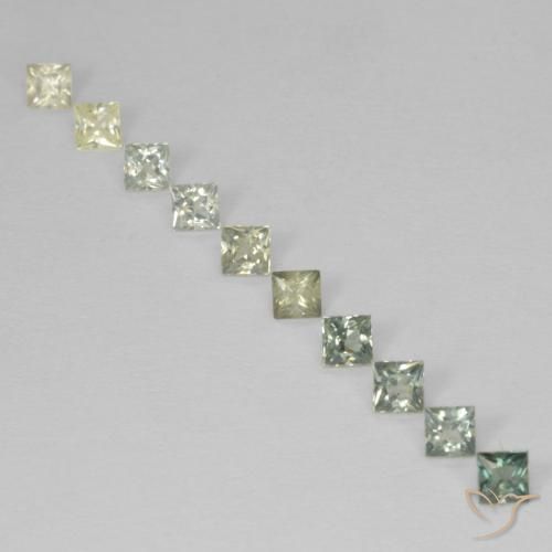 1.07ctw Natural Multicolor Sapphire, Square, VS