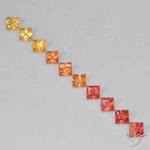 0.96ctw Natural Multicolor Sapphire, Square, VS