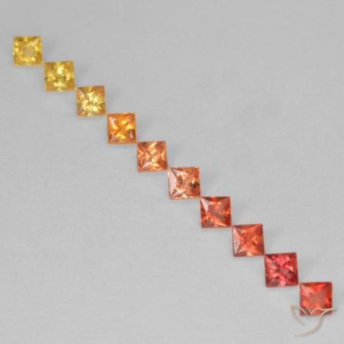 0.80ctw Natural Multicolor Sapphire, Square, VS