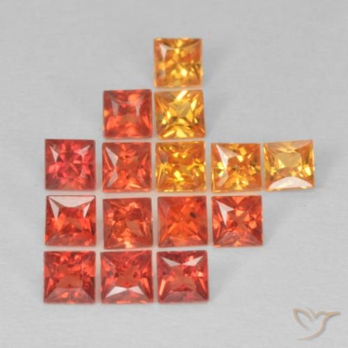 1.47ctw Natural Multicolor Sapphire, Square, VS