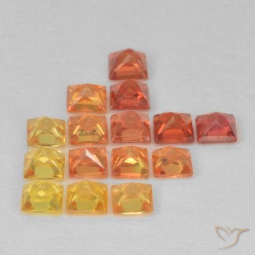 Sapphire Gemstones in 2.2 x 2.1 mm Size for Sale, Sapphire Stones in Multicolor Color