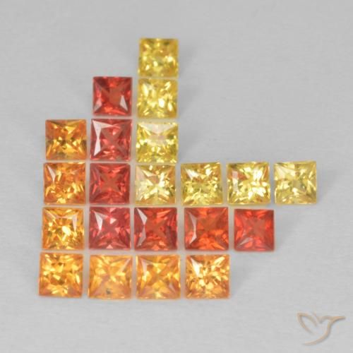 1.84 ct Princess Cut Sapphire, 2.3 x 2.2 mm From Tanzania, Photo A