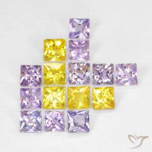 1.13ctw Natural Multicolor Sapphire, Square, VS