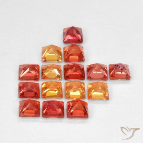 Sapphire Gemstones in 2.3 x 2.4 mm Size for Sale, Sapphire Stones in Multicolor Color