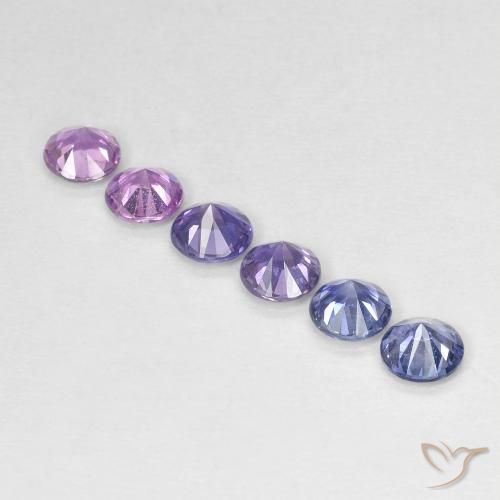 Sapphire Gemstones in 3.5 mm (calibrated) Size for Sale, Sapphire Stones in Multicolor Color