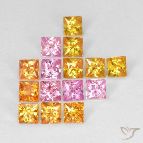1.29 ct Princess Cut Sapphire, 2.2 x 2.2 mm From Tanzania, Photo A