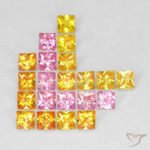 1.69ctw Natural Multicolor Sapphire, Square, VS