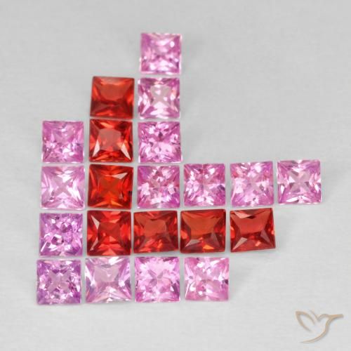 2.13ctw Natural Multicolor Sapphire, Square, VS