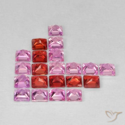 Sapphire Gemstones in 2.4 x 2.3 mm Size for Sale, Sapphire Stones in Multicolor Color
