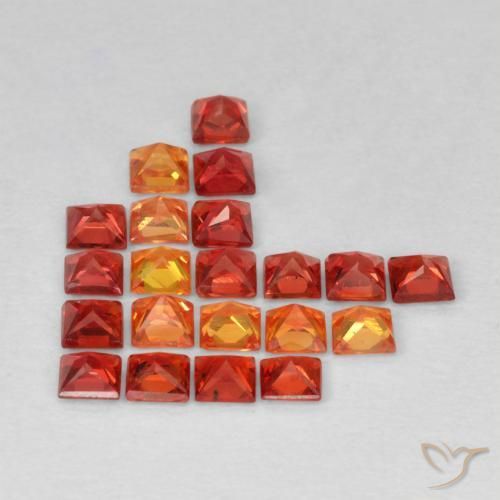 Sapphire Gemstones in 2.4 x 2.3 mm Size for Sale, Sapphire Stones in Multicolor Color