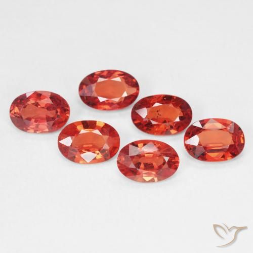0.49ct Natural Bright Crimson Red Sapphire, Oval, VVS-VS