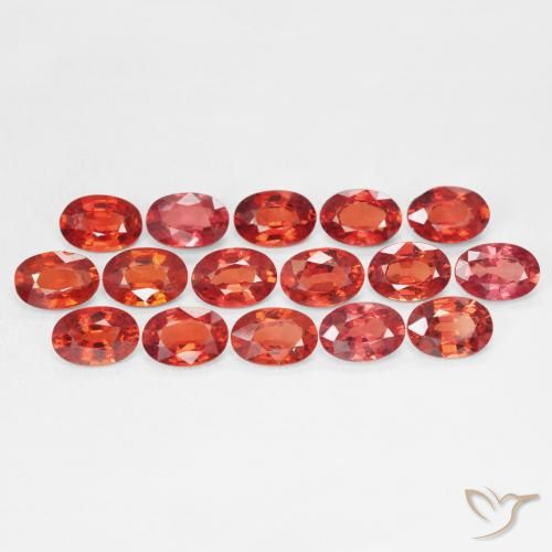0.56ct Natural Bright Crimson Red Sapphire, Oval, VVS-VS
