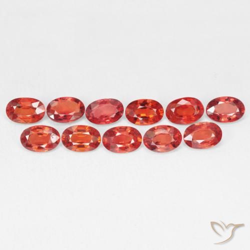 0.63ct Natural Intense Red Sapphire, Oval, VVS-VS