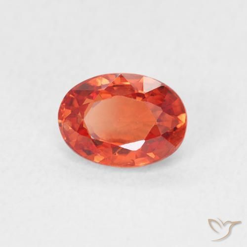 0.73ct Natural Intense Red Sapphire, Oval, VS