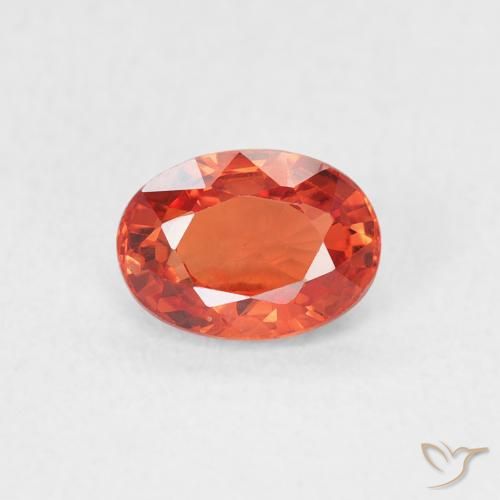 0.73 ct Red Sapphire Stone, Natural Sapphire in Oval Facet Shape for Sale